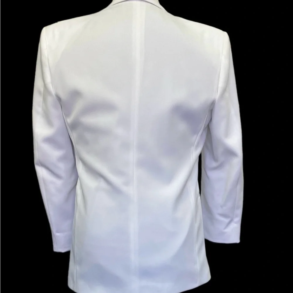 Men's White Tuxedo Jacket (LaStrada) - Modern Fit, Prom, Cruise, Formal - Picture 4 of 8